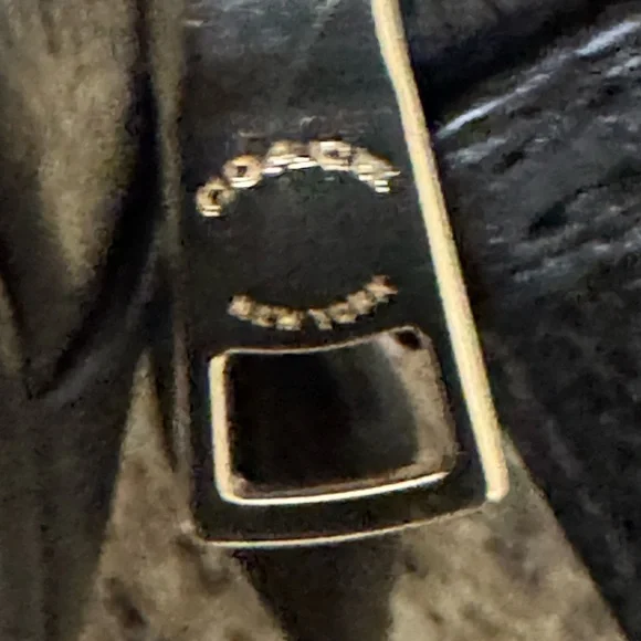 Coach Black Pebbled Leather Shoulder Bag - Picture 9 of 16